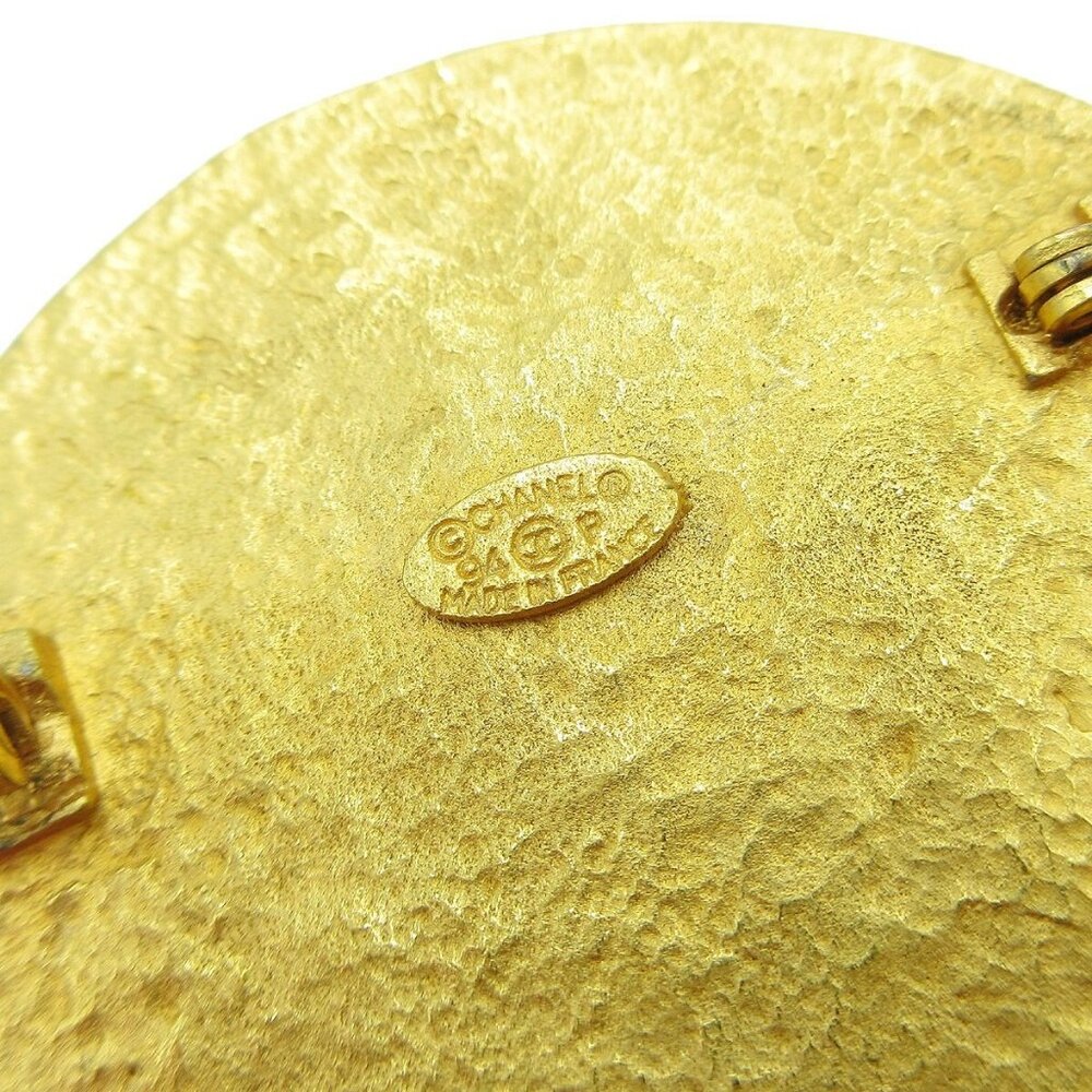 Chanel Medallion Brooch Pin Gold 94P 57917 - Picture 4 of 4